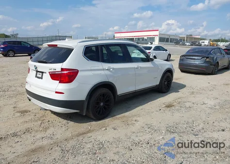 2013 BMW X3 xDrive28I from USA, damaged, VIN 5UXWX9C51D0A12215